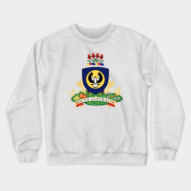 Coat of arms of South Australia Crewneck Sweatshirt by Wickedcartoons